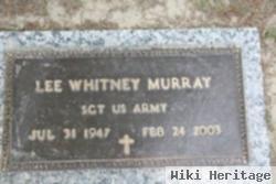 Sgt Lee Whitney Murray