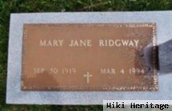 Mary Jane Owens Ridgway