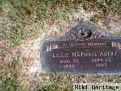 Lillie Jane Mcphail Autry