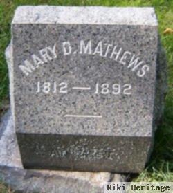 Mary D Mathews