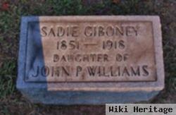 Sarah "sadie" Williams Giboney