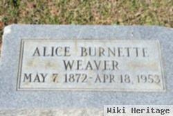 Alice Burnette Weaver