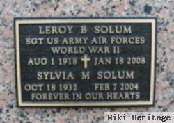 Leroy B Solum