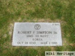 Robert F Simpson, Sr