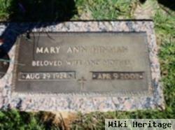 Mary Ann Mullins Hinman