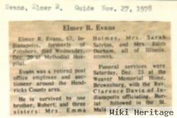 Elmer Roscoe Evans