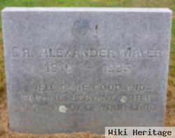 Dr Alexander Mayer