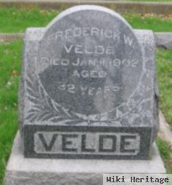 Frederick W Velde