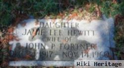 Janie Lee Hewitt Fortner