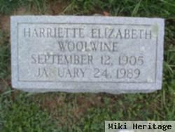 Harriette Elizabeth Woolwine