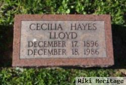 Harriet Cecelia "cecelia" Hayes Lloyd