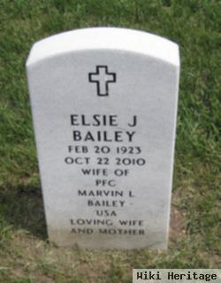 Elsie J Fredrickson Bailey