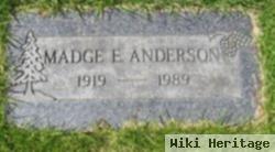 Madge E Anderson