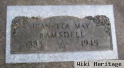 Jeanetta May Isenberg Ramsdell