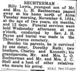 Billy Lewis Rechterman