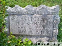 Bertha I. Kephart Foreman