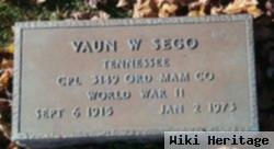 Cpl Vaun W Sego