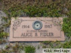 Alice B Fidler