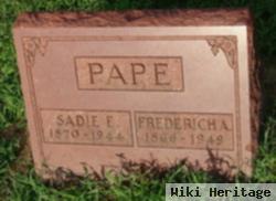 Sadie E. Pape