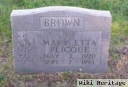 Mary Etta Plicque