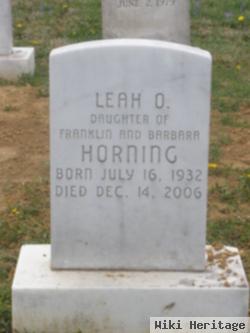 Leah Oberholtzer Horning