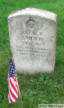 Jack R Snider