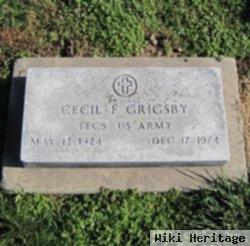 Cecil F Grigsby