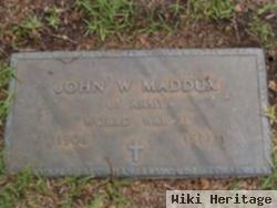 John Willard "bill" Maddux