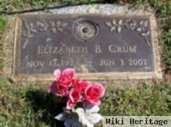 Elizabeth B "lizzie" Myers Crum