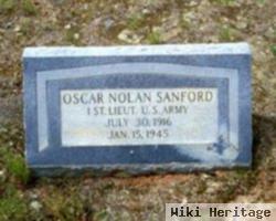 Lieut Oscar Nolan Sanford