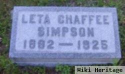 Leta "leita" Chaffee Simpson