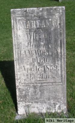 Mary Ann Little Langworthy