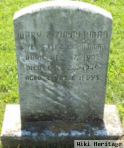 Mary Z Nolt Zimmerman