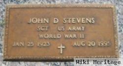 John D Stevens, Sr