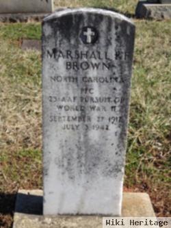 Pfc Marshall F.f. Brown