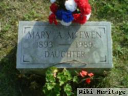 Mary A Mcewen