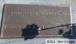 Phronie B Mikkelson