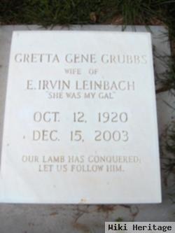 Gretta Gene Grubbs Leinbach