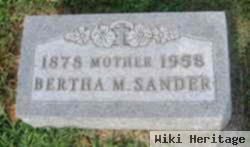 Bertha M Woempner Sander