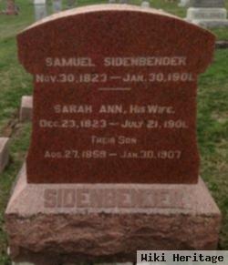 Sarah Ann Sidenbender