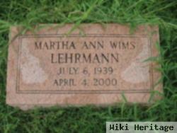 Martha Ann Wims Lehrmann