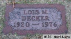 Lois M. "dorothy" Spaeth Decker