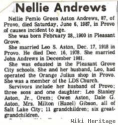 Nellie Pamelo Green Aston