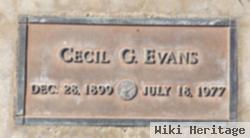 Cecil G Evans