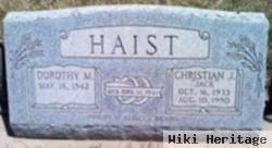 Christian J "jack" Haist