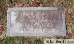 Sallie E. Snapp Marshall