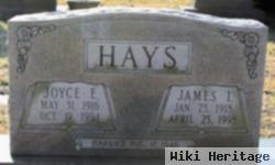 Joyce E Hays