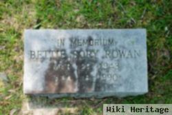 Frances Elizabeth "bettie" Sory Rowan