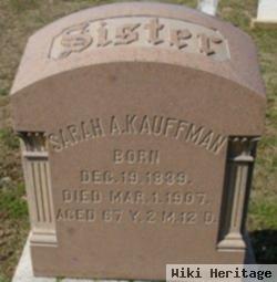 Sarah A Kauffman