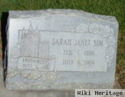 Sarah Janet "nettie" Sim